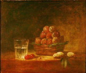 Stilleven van fruit en een glas, 1759